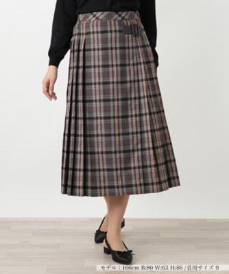 ＜Leilian (Women)＞チェックプリーツスカート