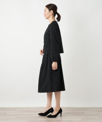 ドット柄セットアップスーツ【セレモニー】 | Leilian (Women