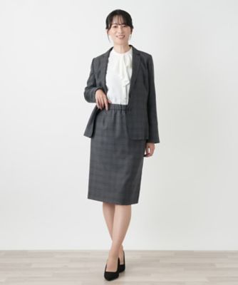 チェックタイトスカート【LORO PIANA】 | Leilian (Women