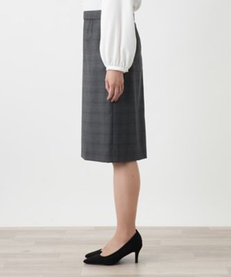 チェックタイトスカート【LORO PIANA】 | Leilian (Women