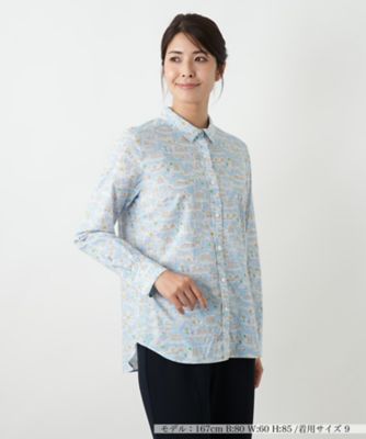 Leilian (Women)/レリアン LIBERTYプリントシャツブラウス 33サックス トップス【三越伊勢丹/公式】