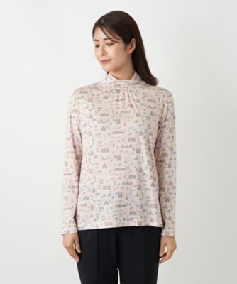 プリントハイネックカットソー | Leilian (Women)/レリアン