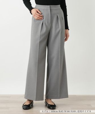 Leilian (Women)/レリアン 洗えるワイドパンツ 94ライトグレー パンツ・ズボン【三越伊勢丹/公式】