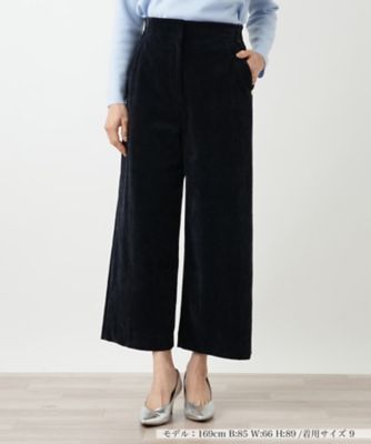 Leilian (Women)/レリアン コーデュロイガウチョパンツ 39ネービーブルー パンツ・ズボン【三越伊勢丹/公式】