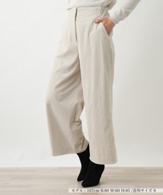 ＜Leilian (Women)＞コーデュロイガウチョパンツ【２５年１０月カタログ】