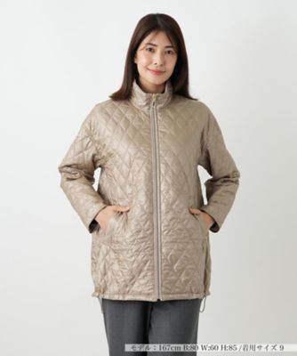 【送料無料】Leilian (Women)/レリアン 中わたキルティングジャケット 83チャイロ コート・ジャケット【三越伊勢丹/公式】