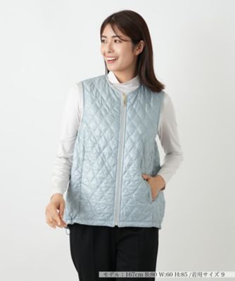 ＜Leilian (Women)＞【送料無料】中わたキルティングベスト
