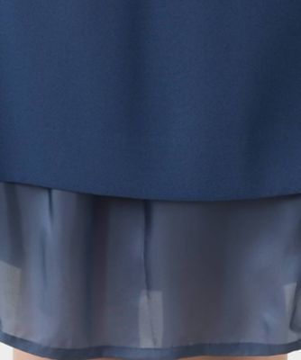 【美品】Leilian レリアン　レースタックワンピース　コットン　ゆったり レース切替タックワンピース【セレモニー】 | Leilian (Women