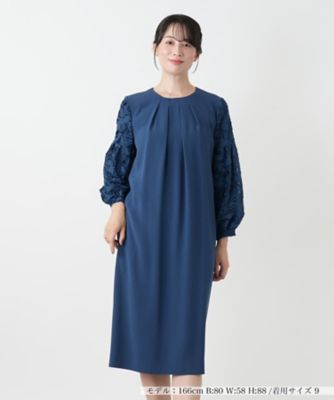 LEILIAN 切替ワンピース 17+ フォーマル セレモニー レリアン 異素材 LEILIAN 切替ワンピース 17+ フォーマル セレモニー レリアン 異