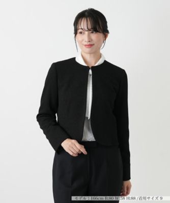 Leilian (Women)/レリアン ノーカラージャケット 99クロ コート・ジャケット【三越伊勢丹/公式】