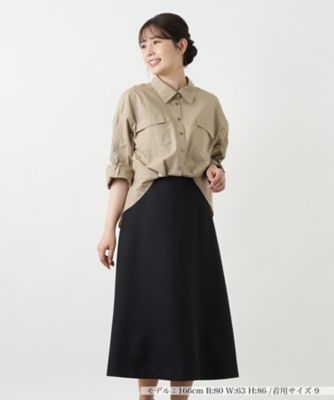 ウールカシミヤオープンカラーワンピース | BLAMINK (Women