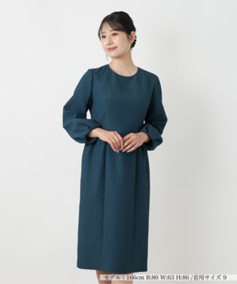 Leilian (Women)/レリアン 洗えるボリュームスリーブワンピース 46ミドリ ワンピース・ドレス【三越伊勢丹/公式】