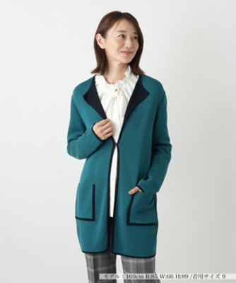 ＜Leilian (Women)＞リバーシブルラペルドカーディガン