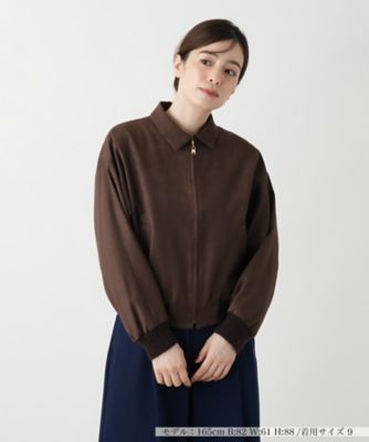＜BOURGE (Women)＞【送料無料】ジップブルゾン