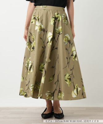＜BOURGE (Women)＞フラワープリントスカート