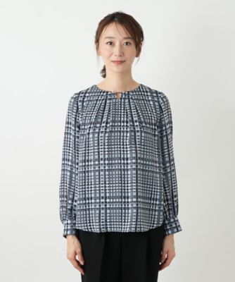 グレンチェックブラウス | Leilian (Women)/レリアン | 三越伊勢丹