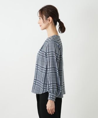 グレンチェックブラウス | Leilian (Women)/レリアン | 三越伊勢丹
