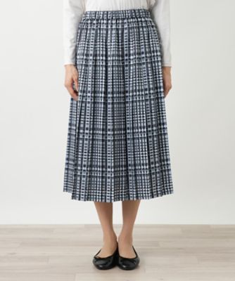 新品　レリアンの英国チェックスカート11号 チェックフレアスカート【Leilian WHITE LABEL