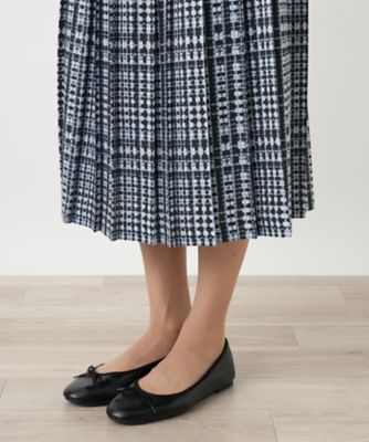 グレンチェックプリーツスカート | Leilian (Women)/レリアン | 三越