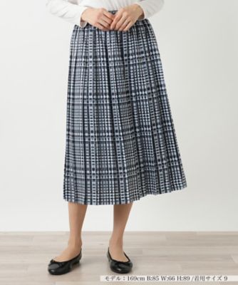 ＜Leilian (Women)＞グレンチェックプリーツスカート