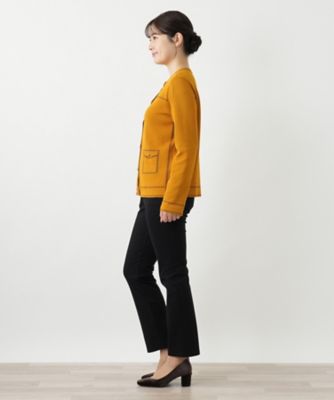 レリアンLEILIAN ゴールドの飾りが素敵なストレッチパンツ15ベージュ未使用 レリアンLEILIAN ゴールドの飾りが素敵なストレッチパンツ15
