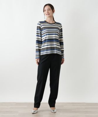 マルチボーダーカットソー | Leilian (Women)/レリアン | 三越伊勢丹