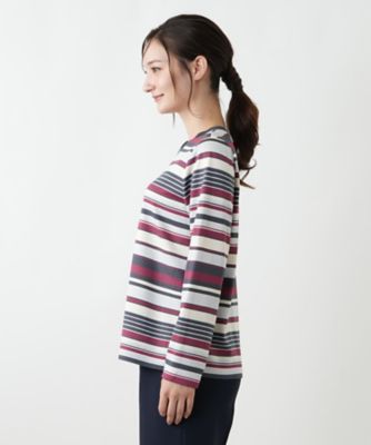 マルチボーダーカットソー | Leilian (Women)/レリアン | 三越伊勢丹