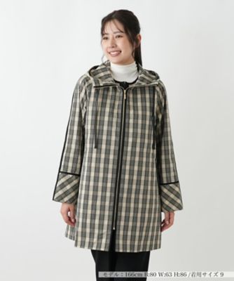 りゅうしょう　レリアン　Leilian コート　チェック　フード りゅうしょう様専用 レリアン Leilian コート チェック フード