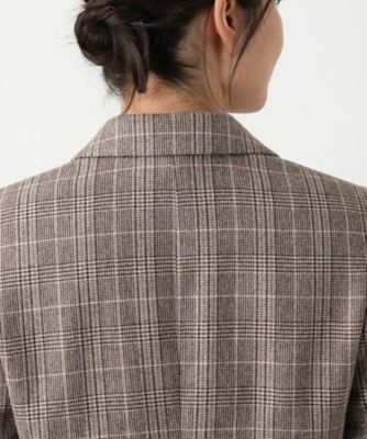 チェック柄ストレッチブレザー【25年10月カタログ】 | Leilian