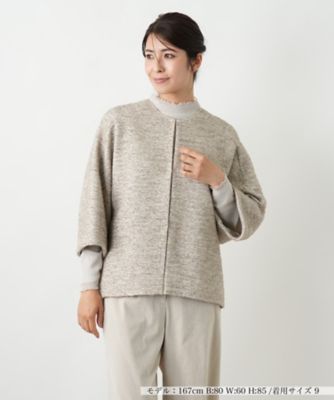 ＜Leilian (Women)＞イタリア製ジャージーツイード調ジャケット【２５年１０月カタログ】