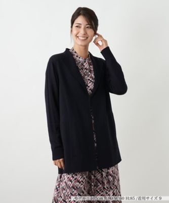 ＜Leilian (Women)＞リバー素材ニットコンビジャケット【２５年１０月カタログ】