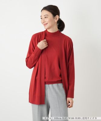 Leilian (Women)/レリアン ニットカーディガン 66オレンジ トップス【三越伊勢丹/公式】