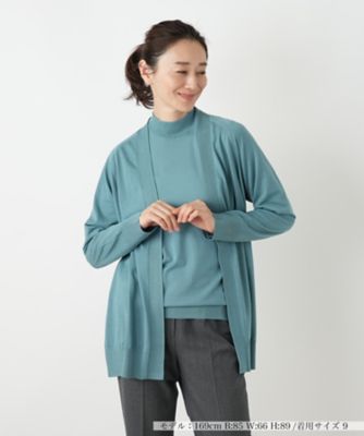 Leilian (Women)/レリアン ニットカーディガン 43ライトグリーン トップス【三越伊勢丹/公式】