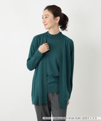 Leilian (Women)/レリアン ニットカーディガン 46ミドリ トップス【三越伊勢丹/公式】