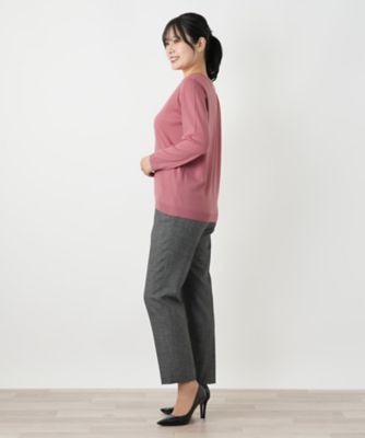 本日限定価格【Gemma】レリアン クルーネック長袖ニット ピンク(13+) Gemma】ジェンマ 長袖ニット ピンク(13+) クルーネックニット