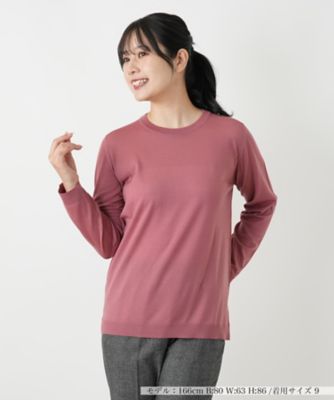 Leilian (Women)/レリアン クルーネックニット 73ピンク トップス【三越伊勢丹/公式】