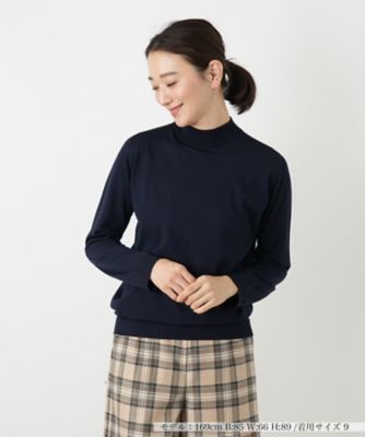 Leilian (Women)/レリアン ハイネックニット 39ネービーブルー トップス【三越伊勢丹/公式】