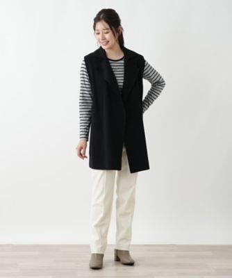 ラペルドロングベスト【ROCHAS Premiere】 | Leilian
