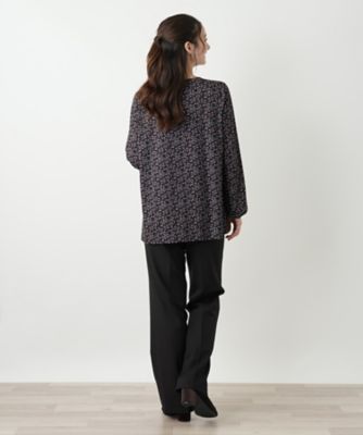 プリントチュニックブラウス【ROCHAS Premiere