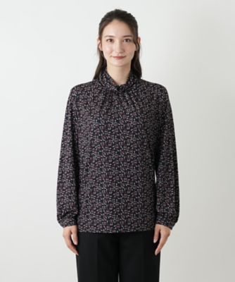 レリアン高級ライン✨ロシャス フリル長袖ブラウス グリーン スタンドカラー L 楽天市場】スタンドカラー フリル ブラウス シャツ レディース