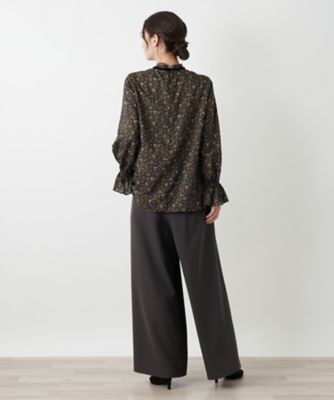 【viviennewestwood✨️イタリア製】 小花柄 リボンタイ ブラウス Perfect Suit FActory ブラウス シャツ 小花柄プリント ボウタイ