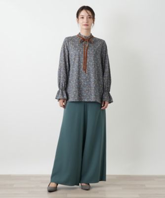 小花柄ボウタイブラウス | BOURGE (Women)/ブールジュ | 三越