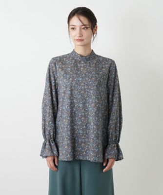 小花柄ボウタイブラウス | BOURGE (Women)/ブールジュ | 三越