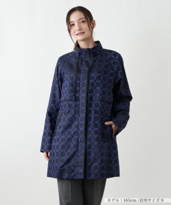 ＜Leilian (Women)＞【送料無料】幾何学柄スタンドカラー比翼コート【ＲＯＣＨＡＳ　Ｐｒｅｍｉｅｒｅ】【ＬＩＭＯＮＴＡ】