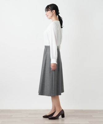 ミディ丈フレアスカート【ROCHAS Premiere