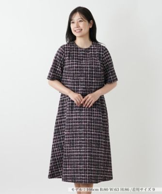 洗えるストレッチフレアワンピース | Leilian (Women)/レリアン