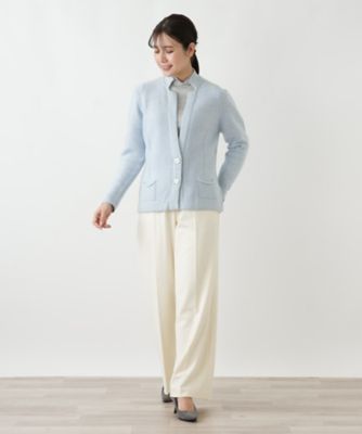 美品 カシミア100 Leilian ジャケット 配色襟ジャケット|レリアン | レリアン公式オンラインストア