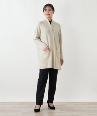 レリアン キャラオクルス カシミヤ100% ロング カーディガン ニット