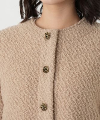 ノーカラーブークレージャケット | Leilian (Women)/レリアン | 三越