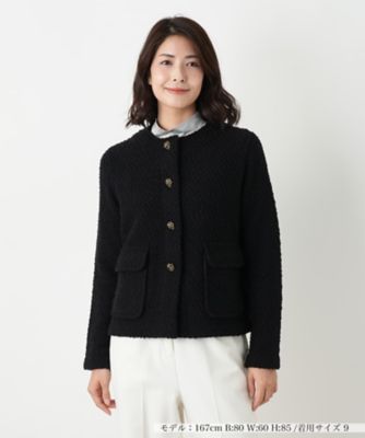 ノーカラーブークレージャケット | Leilian (Women)/レリアン | 三越